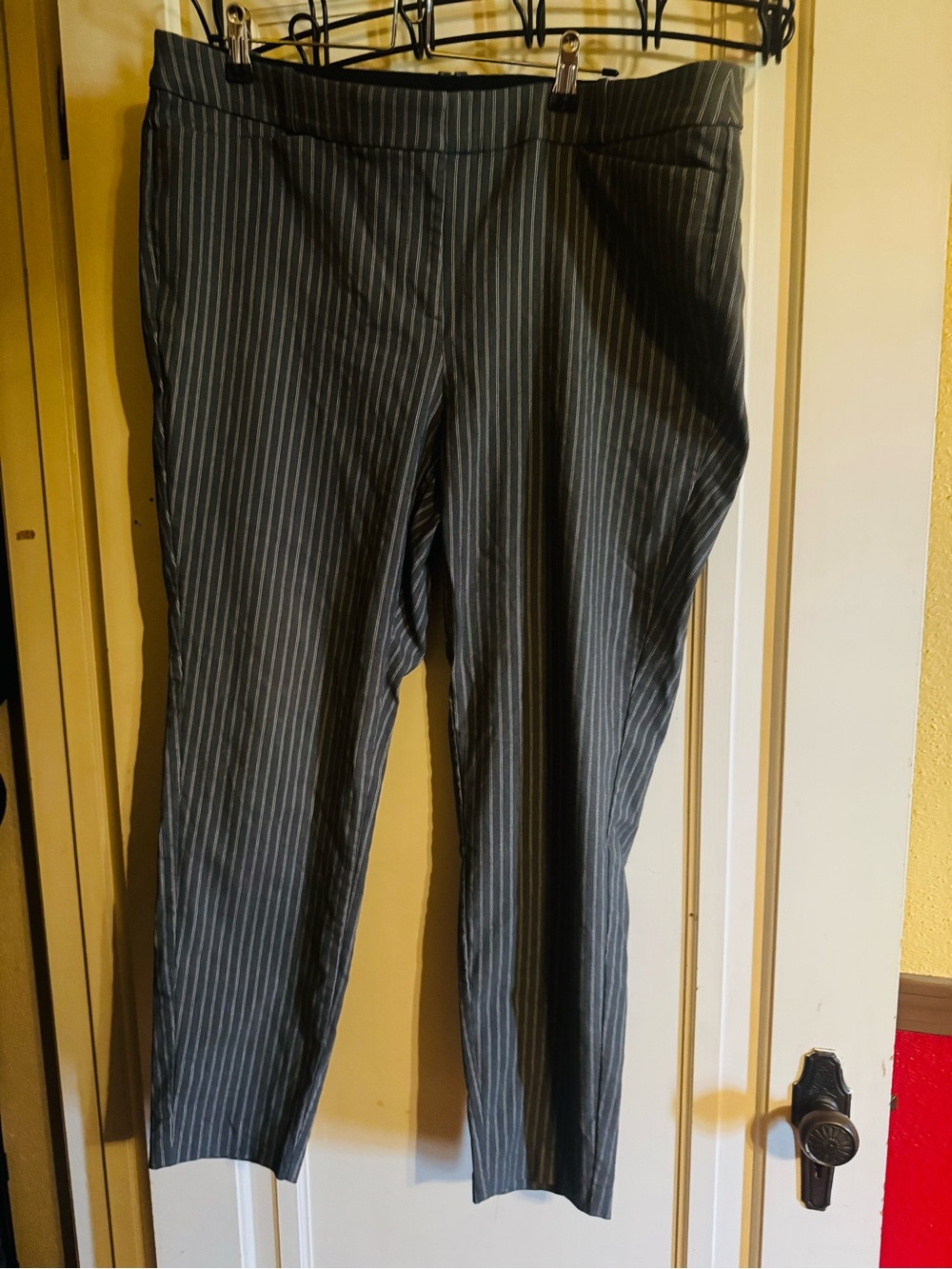 Lane Bryant Gray Pinstripe Women’s Dress Pants
